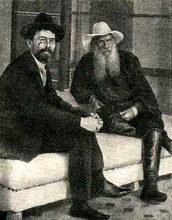 Two giants, Tolstoy and Chekhov, in a photograph from 1901 Two giants, Tolstoy and Chekhov, in a photograph from 1901